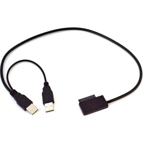 USB2.0 + USB 2.0 to SATA7+6 pinnotebook drive a demand Cable