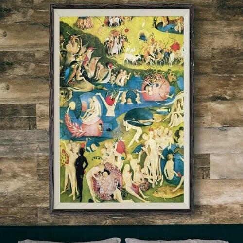 179 The Garden Of Earthly Delights HIERONYMUS BOSCH Wall Silk Cloth Poster Art Decoration Gift