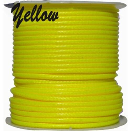 3mm Lemon Yellow Korea Waxed Wax Cord+DIY Jewelry Findings Accessories Hats Shoes String Bracelet Necklace Wire rope+50yards