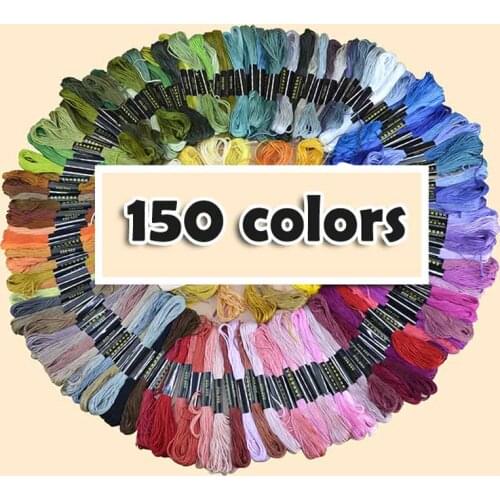 Multi Color Cotton Embroidery Thread Cross Stitch Sewing Skeins Embroidery Thread Floss Kit DIY Sewing Tools