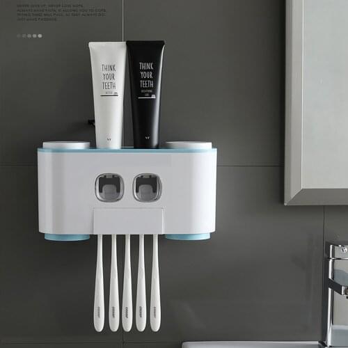 Mouthwash cup set, magnetic toothbrush holder, toothbrush toothpaste holder, wall-mounted toothbrush holder
