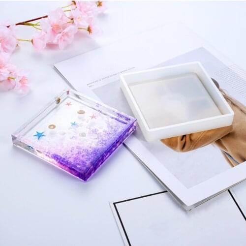 New DIY Mold Ashtray Coaster Flexible Silicone Mold Epoxy Resin Making Craft Clay Resin Molds Jewelry Making Accessories