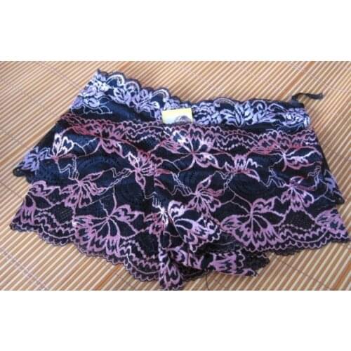 New Women Sexy Transparent Full Lace Panties Boyshort Sexy Lingerie Underwear Low-waist Women Briefs M,L,XL 5PCS/LOT