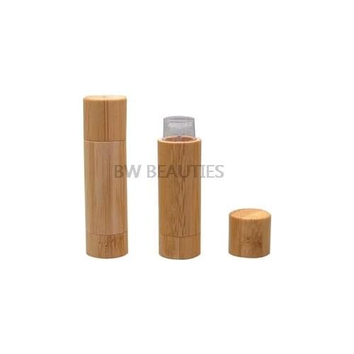 5g New Makeup Bamboo Design Empty Lipstick Tube DIY Cosmetic Containers Lip Balm Tubes Bamboo Lip Stick Tube