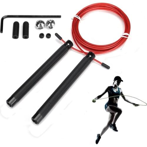 Adjustable Skipping Rope Speed Jump Rope Fitnesss Equipment Steel Wire Jumping Rope with Ball Bearing 3 Meters