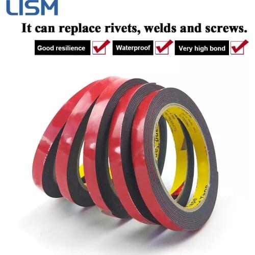 3M Super Strong Double Side Acrylic Foam Tape Anti-Sunburn Temperature Non-Track Acrylic Adhesive For Car DIY Crafts Home Deco