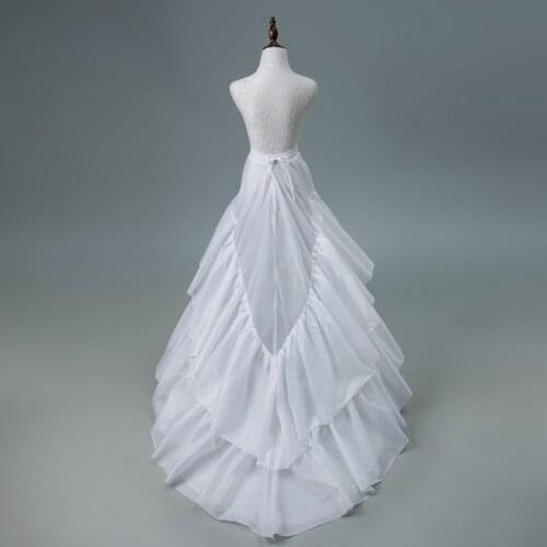 Bridal Wedding Large Trailing Wedding Dress Multi-Layer Steel Ring Supported Bustle Elastic Slip Dress