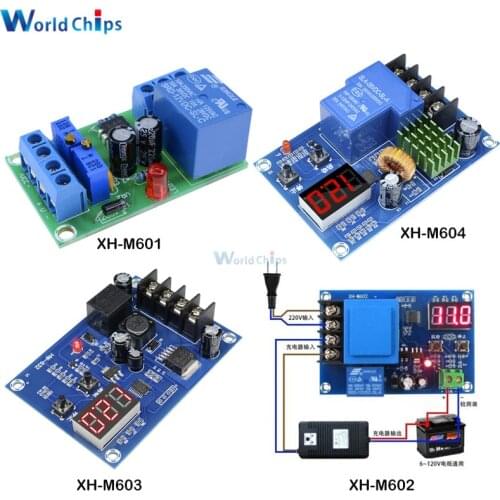 XH-M601 XH-M602 XH-M603 XH-M604 Digital LED Display Lithium Battery Charger Control Switch Protection Board Module 12V 24V 6-60V