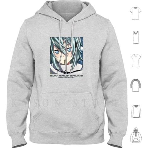 Ggo Sinon Hoodies Long Sleeve Asada Shino Sinon Shinon Sword Art Online Gun Gale Online Sao Ggo Phantom