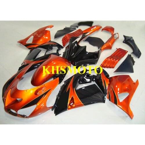 Top-rated Injection mold Fairing kit for KAWASAKI Ninja ZX14R 06 07 ZX 14R 2006 2007 ZX-14R ABS Red black Fairings set KH35