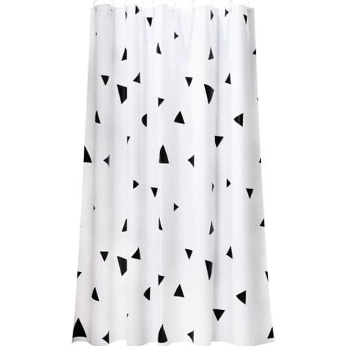 2018 New thick warm peva bath screens for bathroom shower waterproof shower curtain curtains with 12pcs hooks bathroom product