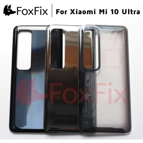 NEW Back Panel For Xiaomi Mi 10 Ultra Back Glass Battery Cover Rear Door Housing Case For Xiaomi Mi10 Ultra Battery Cover