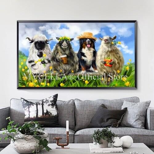 Animals 5D Diamond Mosaic Kits Diy diamond painting Cross Stitch Full Diamond Embroidery Needlework Christmas Dog Home Decor