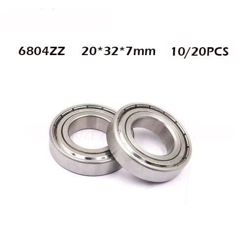 10pcs or 20pcs 6804 6804ZZ 6804RS 6804-2Z 6804Z 6804-2z ZZ 2RZ Deep Groove Ball Bearings 20 x 32 x 7mm High Quality