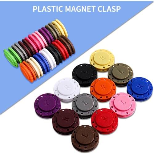 2pc New Home High-end Hand-sewn Plastic Magnet Button Button Bag Clothes Placket Magnetic Concealed Buckle Magnet Snap Buckle