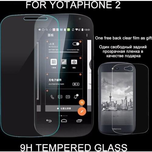 5pcs/lot For Yota Phone 2 Tempered Glass Explosion Proof Screen Protector HD High Quality Film 9H Strong Protect for YotaPhone2
