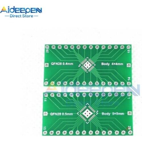 5Pcs/lot QFN28 to DIP28 Pin Adapter IC Socket Test Experiment Board