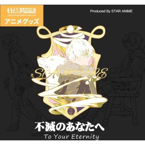 Anime Fumetsu no Anata e To Your Eternity Metel Badge Button Brooch Pins Cosplay Collection Cartoon Clothing Decor Xmas Gifts