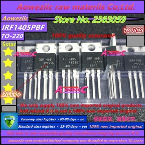 Aoweziic 100% new imported original IRF1405PBF IRF1405 IRF1405ZPBF IRF1405Z F1405Z TO-220 IRF1405STRLPBF IRF1405S F1405S TO-263