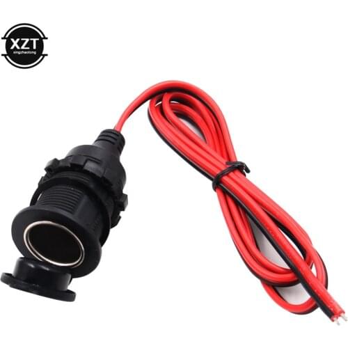 12/24V DC Female Car Cigar Cigarette Lighter Socket Plug Connector Adapter Car Charger Car Accessory Power Cigar Lighter Socket