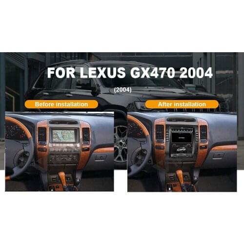 Car GPS radio stereo GPS navigation For-Lexus GX470 2004 vertical screen car DVD player Multimedia player