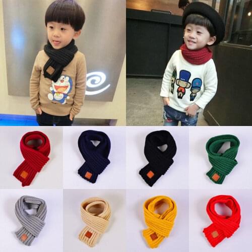 New Arrivels Children Kid Girls Boys Knitted Scarves Scarf Knitting Wool Winter Warm Scarf