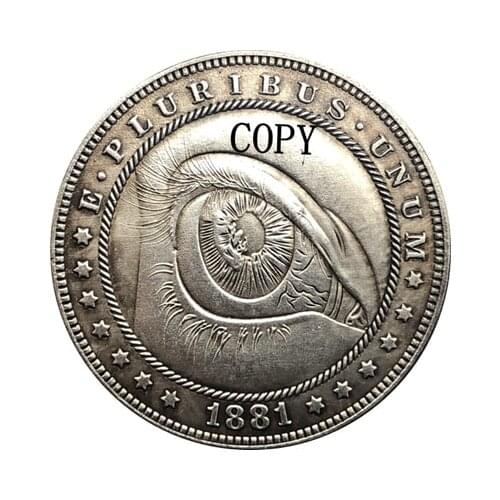 Hobo Nickel 1881-CC USA Morgan Dollar COIN COPY Type 156