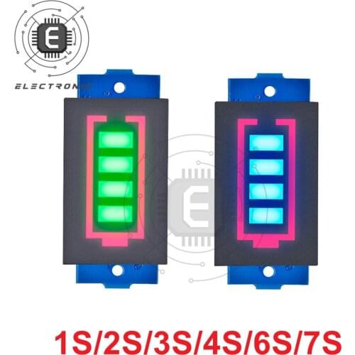 1S/2S/3S/4S/6S/7S 18650 Li-ion Lithium Battery Capacity Indicator Current Tester Battery Power display Module