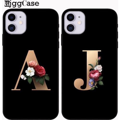 Custom letter For iPhone 11 2019 Case Soft TPU Cover Support Wireless Charging for iPhone 11 Pro Max 5.8inch 6.1inch 6.5inch New