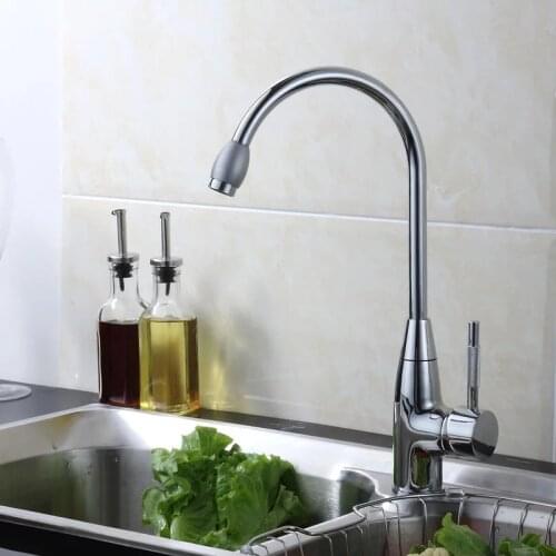 Freeshipping classic kitchen cozinha Chromed single lever single hole swivel hot and cold kitchen faucet mixer torneira BR9114