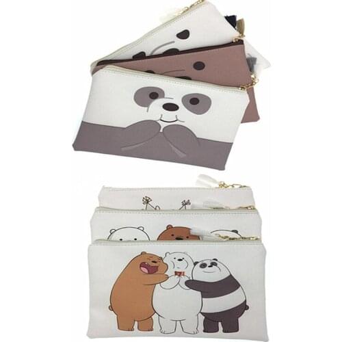 M189 Cartoon Cloth Bag For Women Lovely Coin Purses Bear Printing Tassels Handbag Student Women Gift Wholesale