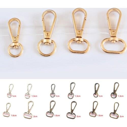 4/10pcs Meetee 20/26/32/38mm Metal Bags Strap Buckles Lobster Clasp Collar Carabiner Snap Hook DIY KeyChain Bag Part Accessories