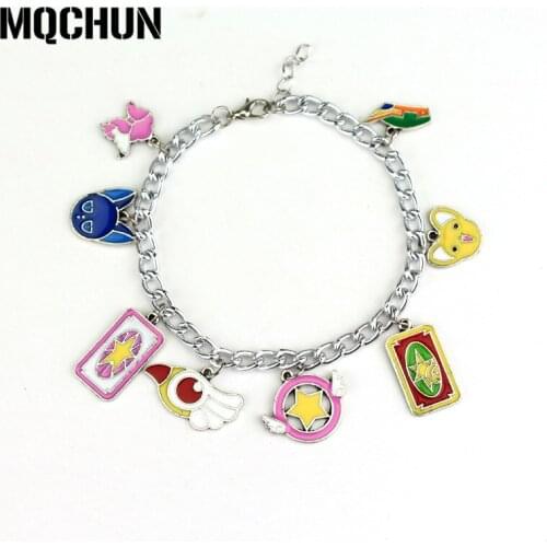 Fashion Anime Is A Class Cardcaptor Sakura Magic Card Girl Sakura Variety Sakura Combination Charms Bracelets for Women-25