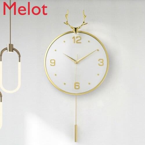 Living Room Wall Clock Simple Modern Clock Personalized Creative Pocket Watch Home Temperament Decoration Clock