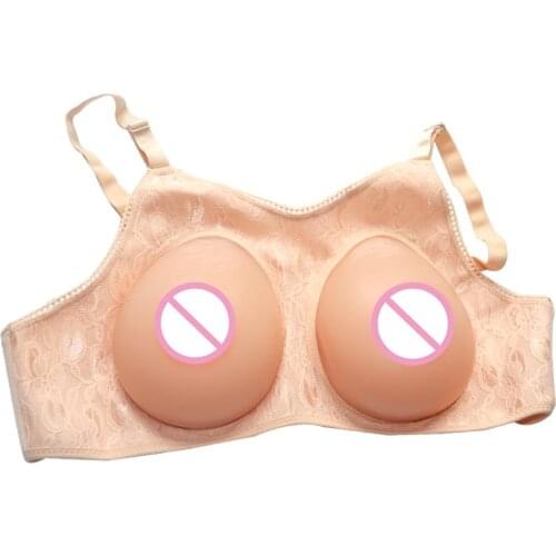 New Hot 1200g/Pair Silicone Fake False Breast Form Artificial Realistic Touch Feeling Chest Prosthesis For Crossdressers