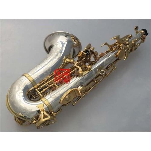 New Sell well Soprano Sax Curved Soprano Saxophone Nickel Silver Brass Sax with Mouthpiece Patches Pads Reeds Bend Neck