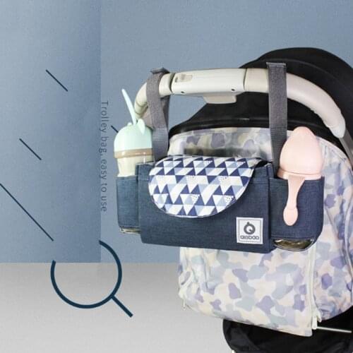 Baby Stroller Organizer Bag Accessories Diaper Bag Hook Holder Pram Baby Bottle Cup Carriage Large Capacity Stroller Travel Bag
