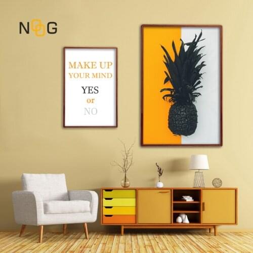 NOOG Ananas Posters Plants Pineapple Wall Art Pictures Nordic Canvas Landscape Painting Modern Living Room Print Home Decoration