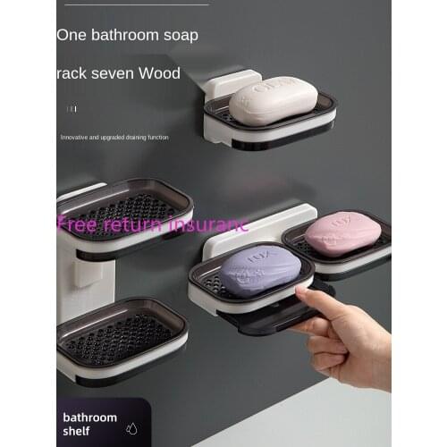 Toilet Supplies Toilet Hand Washing Bathroom Storage Rack Wall-Mounted Punch-Free Washstand Storage Fantastic Household