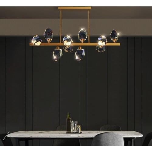 LED Postmodern Copper Crystal Designer Suspension Luminaire Lampen Pendant Lights.Pendant Lamp.Pendant light For Dinning Room