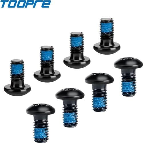 TOOPRE 12 Pcs Mountain Bike Disc Brake Rotor Bolts M5*9mm Stainless Steel T25 Torx Screws Iamok Bicycle Parts