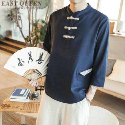 Traditional chinese clothing wushu clothing men kung fu shirt male oriental shirt summer blouse for men FF791
