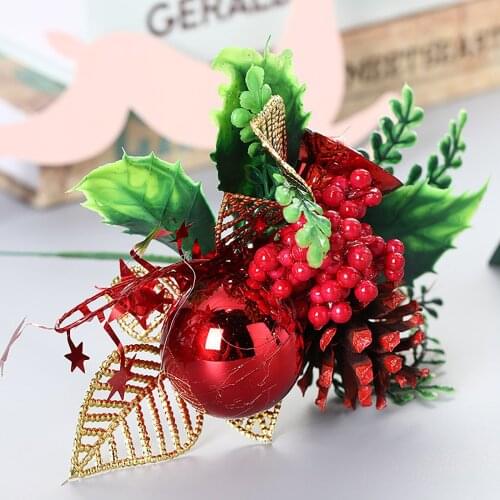 Christmas Decor Artificial Flowers Stamens Hawaiian Party Decorations For Flower Arrangements Garland Home Living Room Wedding