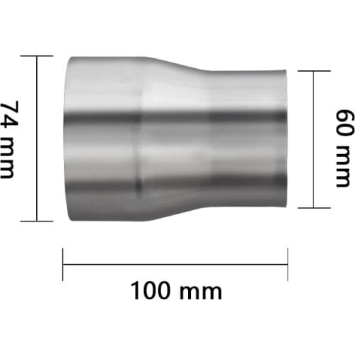 Universal 63mm-76mm auto Motorcycle Modified exhaust Muffler pipe Adapter Reducer Connector Pipe Tube