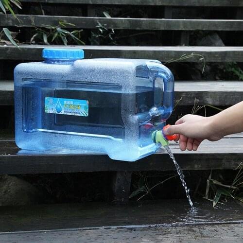 Home Outdoor Water Srotage Bucket Water Bag Large Capacity PC Water Canister Car Storage Tank Water Container 5L With Faucet