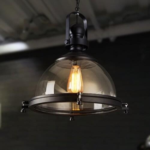 Industrial Pendant Lights Vintage Glass Hanglamp For Bedroom Dining Room Bar Decor Loft Luminaire Suspension E27 Light Fixtures