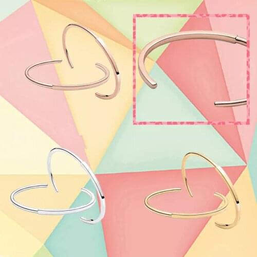 2021 Fall New S925 Sterling Silver Rose Gold Signature ID Bracelet, Ladies Fashion Jewelry, Romantic Gift for Girlfriend