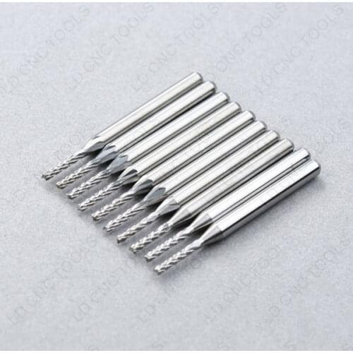 10pcs 1.4mm Diameter Carbide PCB CNC Engraving Bits End Milling Cutter cutting drill hole endmill # ST3.1.408