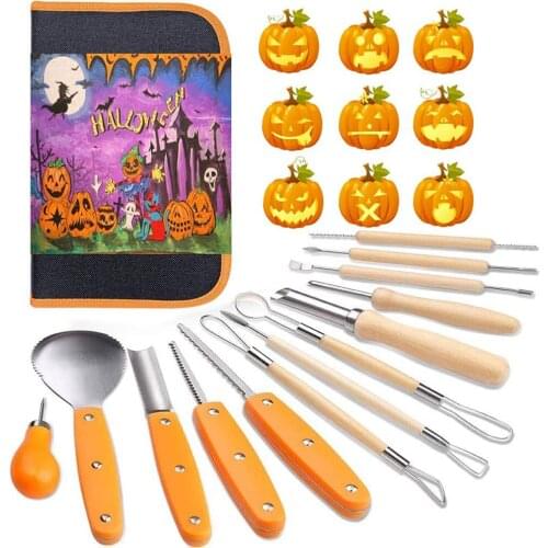 14pcs Pumpkin Carving Tools Halloween Pumpkin Carving Tool Set Pumpkin Cutting Supplies Pumpkin Carving Tools