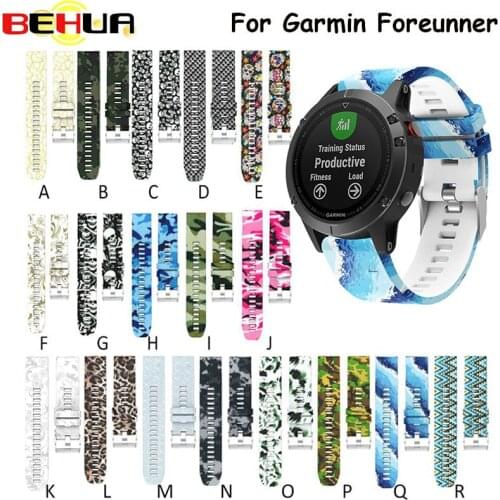 22mm New Replacement Silicone Wristband Watch Bands Strap Bracelet For/Garmin Fenix 5 Quick Release Sports Watchband With Tools